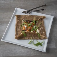 Galette au saumon fumé