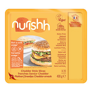 Nurishh® tranches végétales saveur cheddar