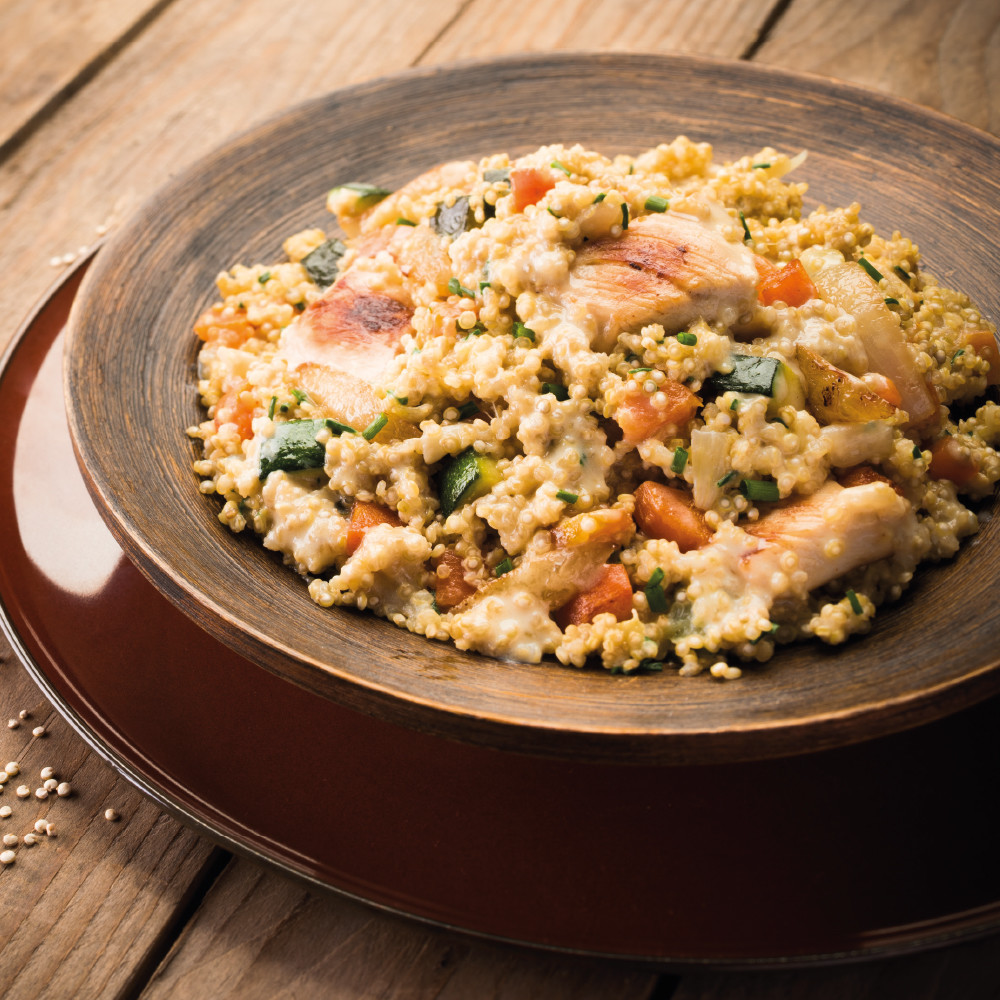 Risotto de quinoa à la volaille