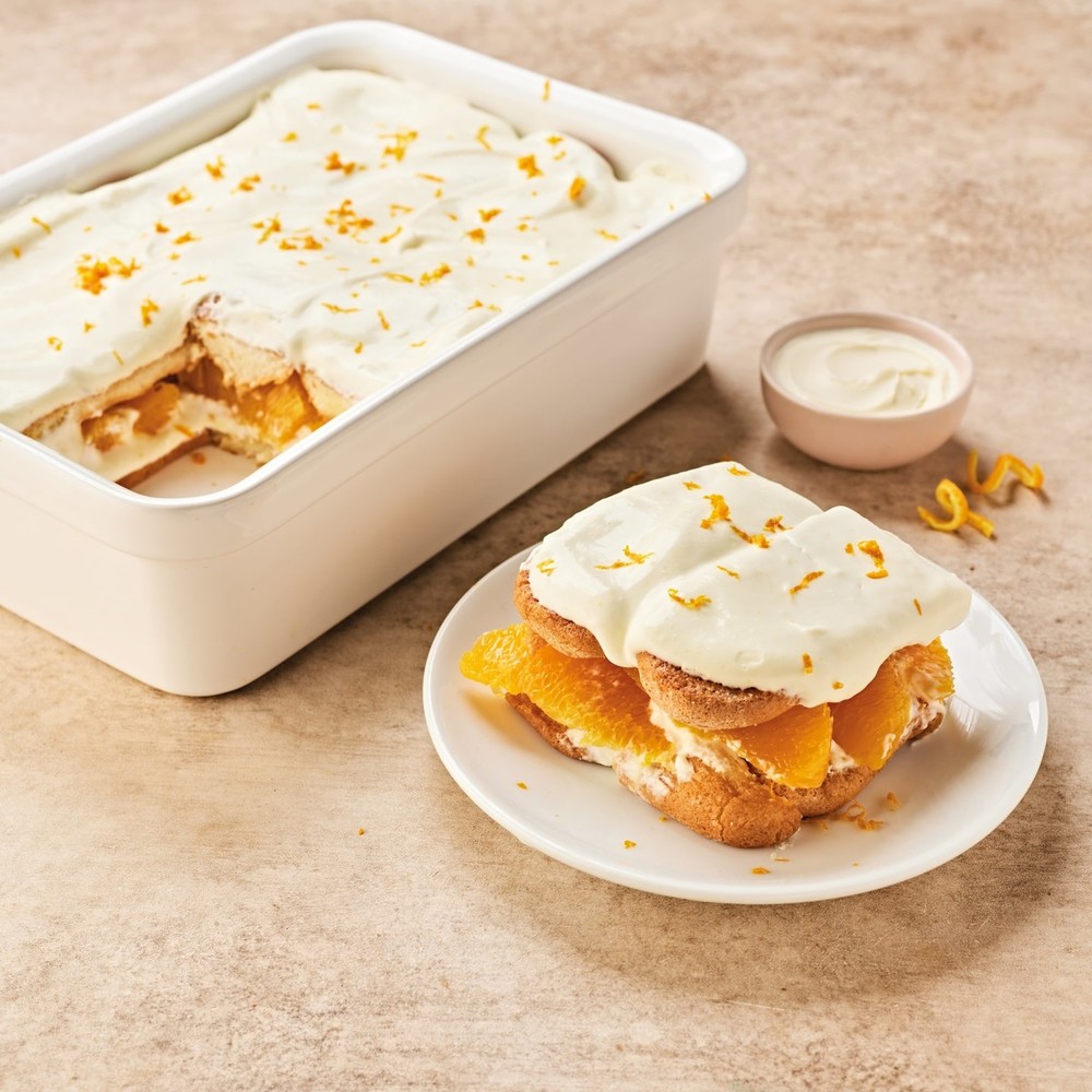 Tiramisu hivernal à l'orange et à la cannelle