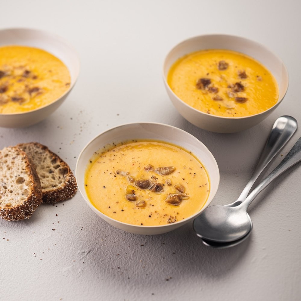 Velouté de butternut à la châtaigne