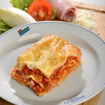 Lasagne de jambon et sa fondue d'endives