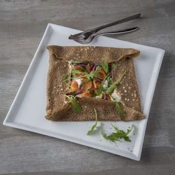 Galette au saumon fumé