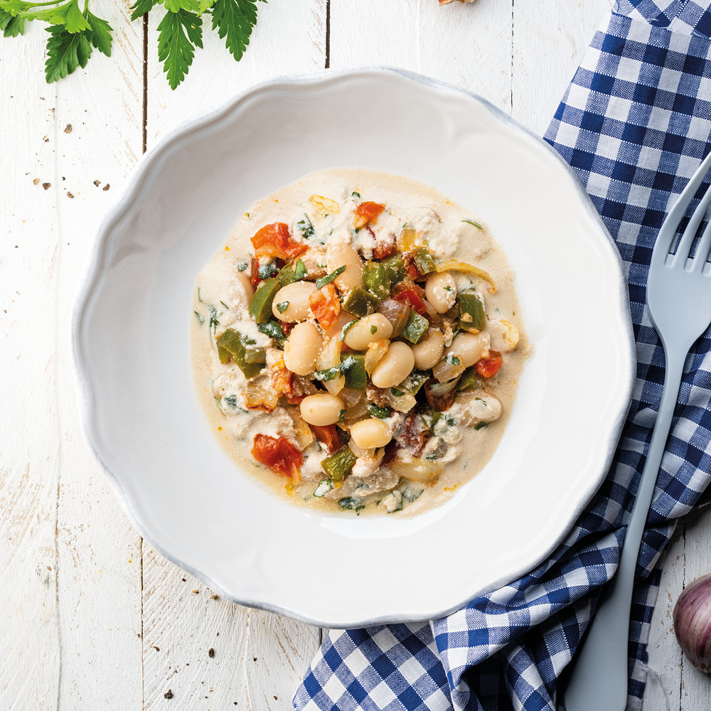 Haricots cocos à la Bretonne en salade