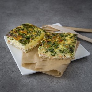 Quiche saumon-épinards