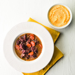 Estouffade de bœuf et polenta crémeuse