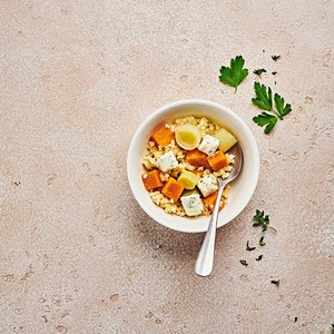 Salade de Sorgho, poireaux et patates douces