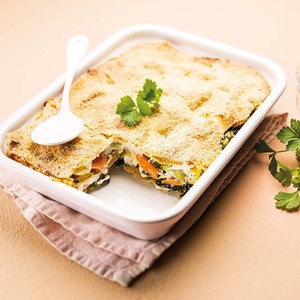 Lasagne végétarienne aux épinards et carottes