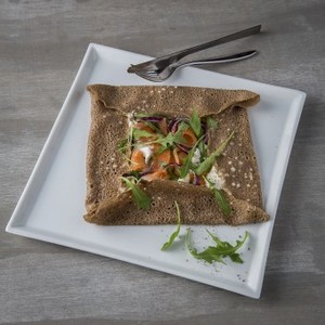 Galette au saumon fumé