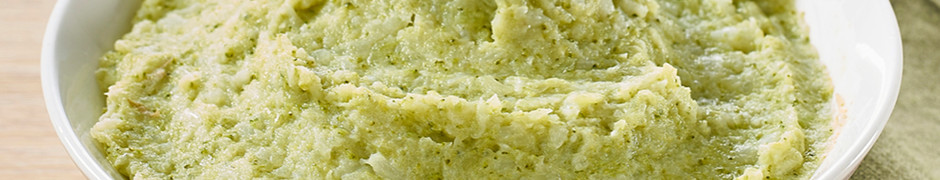 Purée de brocolis et choux-fleurs