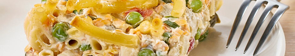 Macaronis végétariens aux lentilles