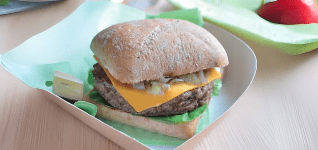 Burger brasserie boeuf échalote