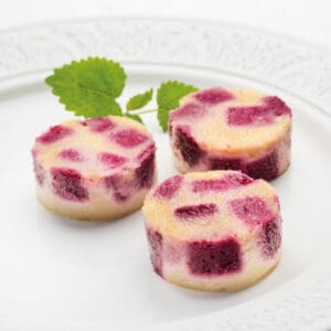 Calfoutis aux cerises texture manger-mains