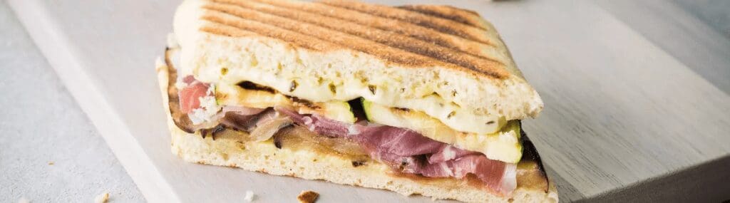 Panini courgettes, aubergines