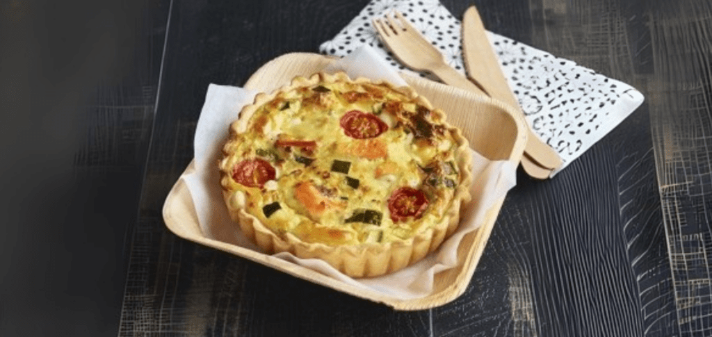 Quiche au saumon tomates et courgettes