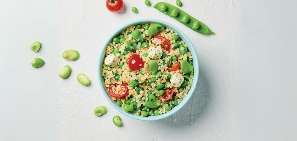 Salade de boulgour et fèves